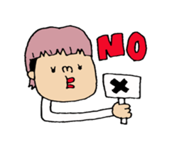 lady beautician Sticker. sticker #15031153