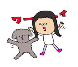 lady beautician Sticker. sticker #15031161