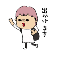 lady beautician Sticker. sticker #15031166