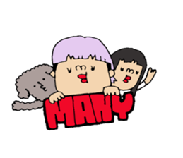 lady beautician Sticker. sticker #15031170