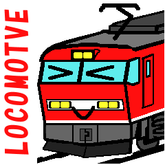 TRAIN STICKER TYPE LOCOMOTIVE Ver.3