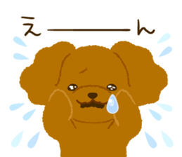 Toy poodle<Dog breed > sticker #15032218