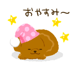 Toy poodle<Dog breed > sticker #15032221