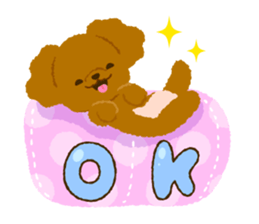 Toy poodle<Dog breed > sticker #15032222