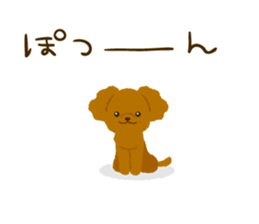 Toy poodle<Dog breed > sticker #15032231