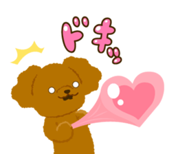 Toy poodle<Dog breed > sticker #15032232