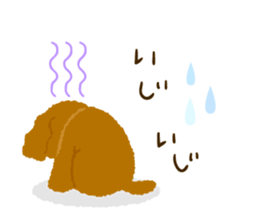Toy poodle<Dog breed > sticker #15032233