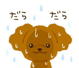 Toy poodle<Dog breed > sticker #15032238