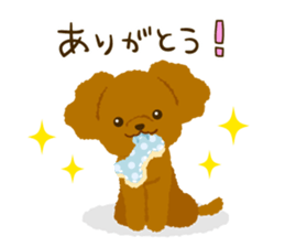 Toy poodle<Dog breed > sticker #15032240