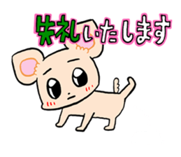 Chihuahua(Color: Cream)<Dog breed > sticker #15032365