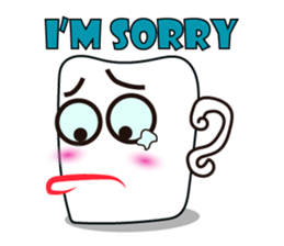 Mischievous White Cups Emotional Tone sticker #15032757