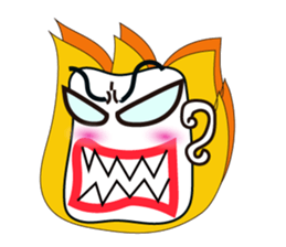 Mischievous White Cups Emotional Tone sticker #15032761