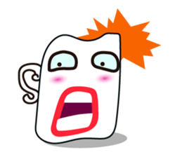 Mischievous White Cups Emotional Tone sticker #15032766