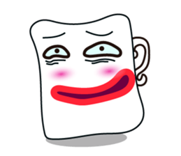 Mischievous White Cups Emotional Tone sticker #15032769