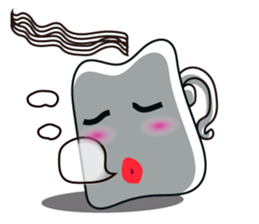 Mischievous White Cups Emotional Tone sticker #15032773