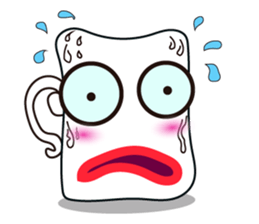 Mischievous White Cups Emotional Tone sticker #15032775