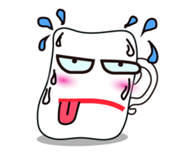 Mischievous White Cups Emotional Tone sticker #15032782