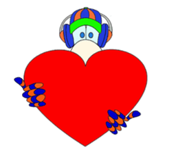 Mr. Nori Peace and Love Messenger sticker #15034085