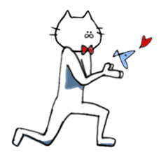 cat and fish. sticker #15035022