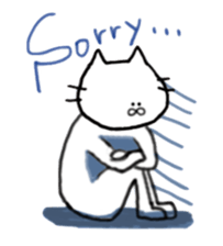 cat and fish. sticker #15035025