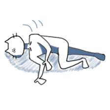 cat and fish. sticker #15035027