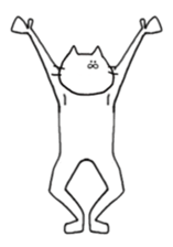 cat and fish. sticker #15035031