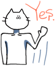 cat and fish. sticker #15035033