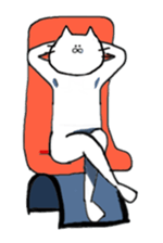 cat and fish. sticker #15035038