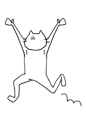 cat and fish. sticker #15035040