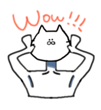 cat and fish. sticker #15035043