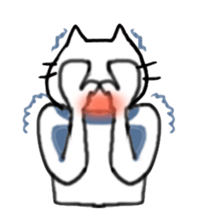 cat and fish. sticker #15035045