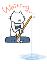 cat and fish. sticker #15035047