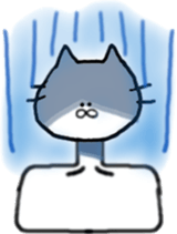 cat and fish. sticker #15035051