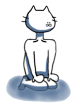 cat and fish. sticker #15035052