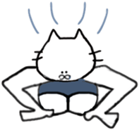 cat and fish. sticker #15035053