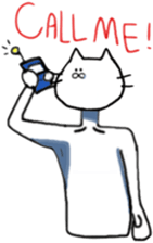 cat and fish. sticker #15035057