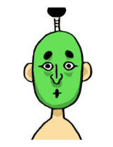 Japanese green man sticker #15035761