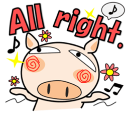 Cute pig everyday 6th sticker #15037367