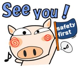 Cute pig everyday 6th sticker #15037373