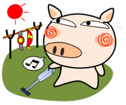 Cute pig everyday 6th sticker #15037374