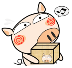 Cute pig everyday 6th sticker #15037375