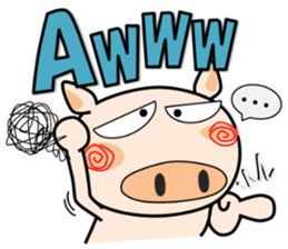 Cute pig everyday 6th sticker #15037379