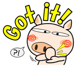 Cute pig everyday 6th sticker #15037380