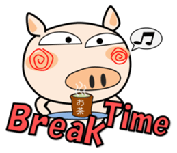 Cute pig everyday 6th sticker #15037386
