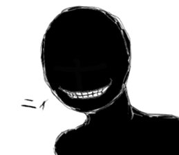 Mysterious black shadow 5 sticker #15037471
