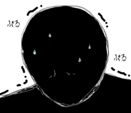 Mysterious black shadow 5 sticker #15037484