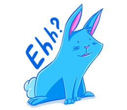Blu the Bunny - the funky rabbit sticker #15037732
