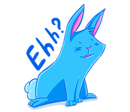 Blu the Bunny - the funky rabbit sticker #15037732