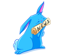 Blu the Bunny - the funky rabbit sticker #15037735