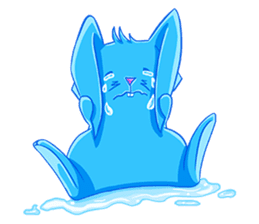 Blu the Bunny - the funky rabbit sticker #15037736